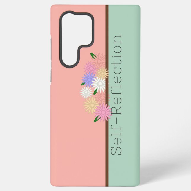 Beautiful Arrangement of Colourful Daisies on Sill Samsung Galaxy S22 Ultra Case (Back)