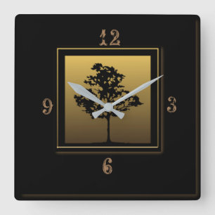 Beautiful art deco  square wall clock