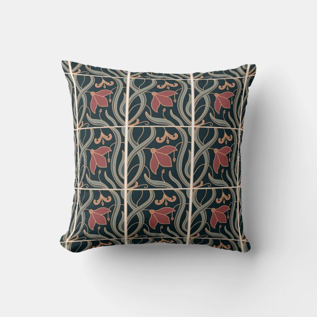 Beautiful Art Deco  Throw Pillow (Front)