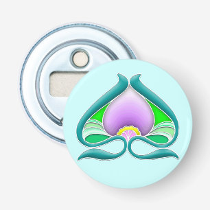 Beautiful Art Nouveau fantasy flower Bottle Opener