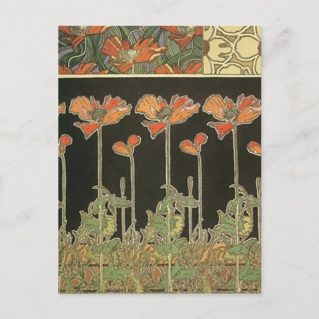 Beautiful Art Nouveau Postcard (Front)