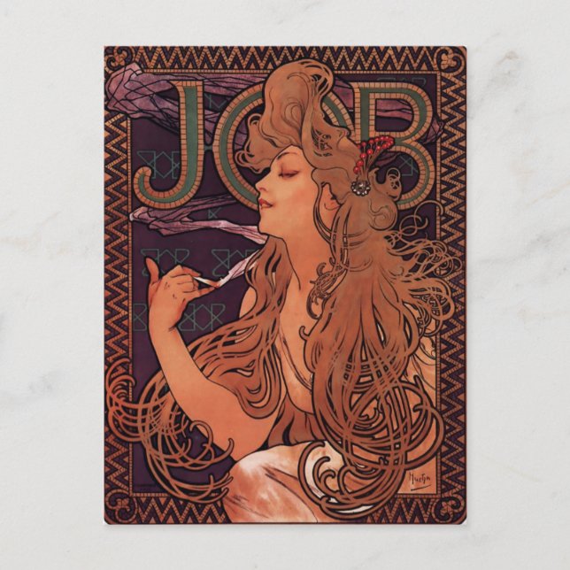 Beautiful Art Nouveau Postcard (Front)