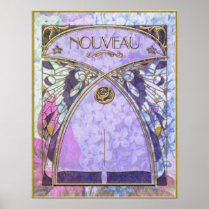 Beautiful Art Nouveau Poster. Poster