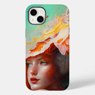 Beautiful Artistic Abstract Red Haired Ginger Girl Case-Mate iPhone 14 Plus Case
