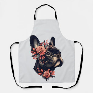 Beautiful artistic Frenchie Apron