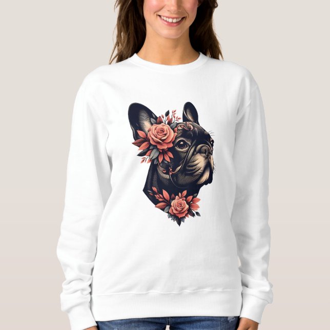 Beautiful artistic Frenchie Sweatshirt (Front)