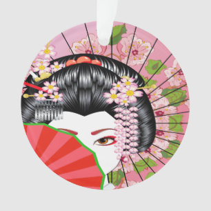 Beautiful Asian Woman Ornament
