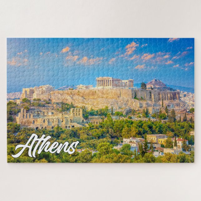 Beautiful Athens, Greece Jigsaw Puzzle (Horizontal)