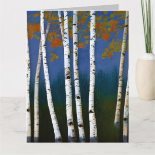 Beautiful Autumn Birch Card