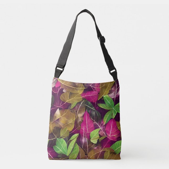 Beautiful Autumn Fall Leaves Pattern   Crossbody Bag (Front)