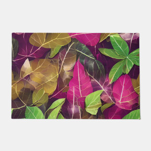 Beautiful Autumn Fall Leaves Pattern  Doormat