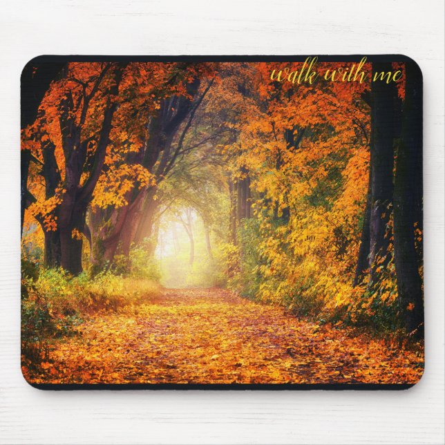 Beautiful Autumn Forest  Mouse Pad (Front)