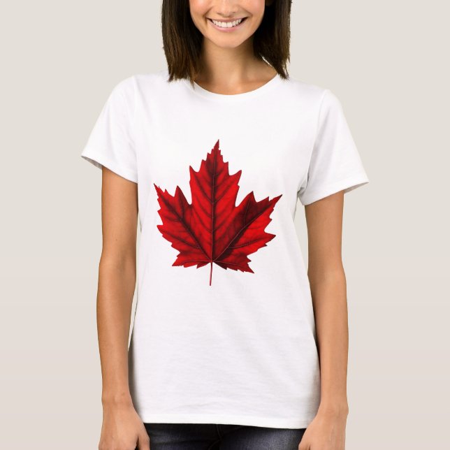 Beautiful Autumn Maple Leaf T-Shirt (Front)