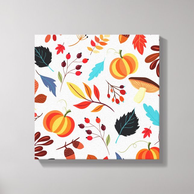 Beautiful Autumn Pattern Canvas Print (Front)