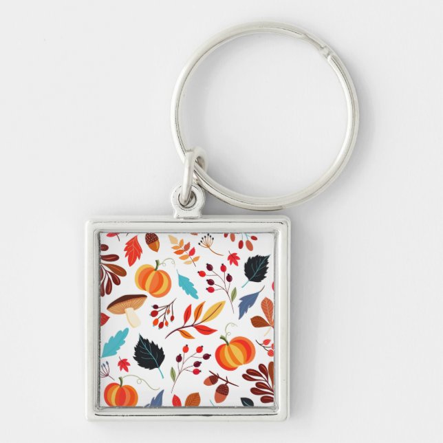 Beautiful Autumn Pattern -  Keychain (Front)