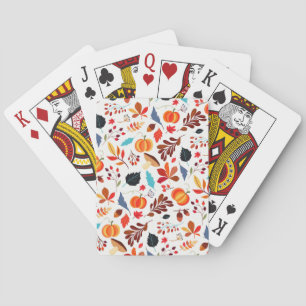 Beautiful Autumn Pattern Playing Cards