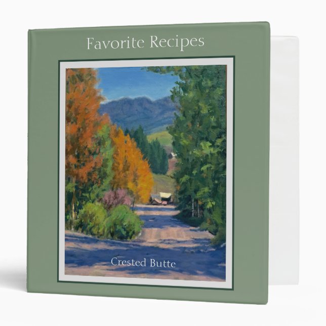 Beautiful Autumn Scene in Crested Butte Binder (Front/Inside)