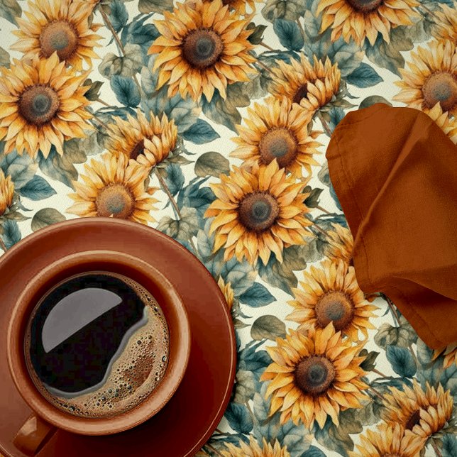 Beautiful Autumn Sunflower  Tablecloth (Creator Uploaded)