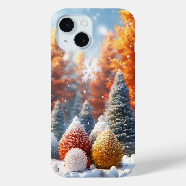 Beautiful Autumn Tree in Winter Case-Mate iPhone Case (Back)