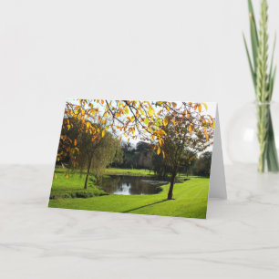 Beautiful autumnal scene in Jersey Holiday Card