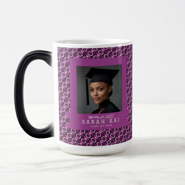 Beautiful Aztec Pattern Gift For Him Graduation Magic Mug (Left)