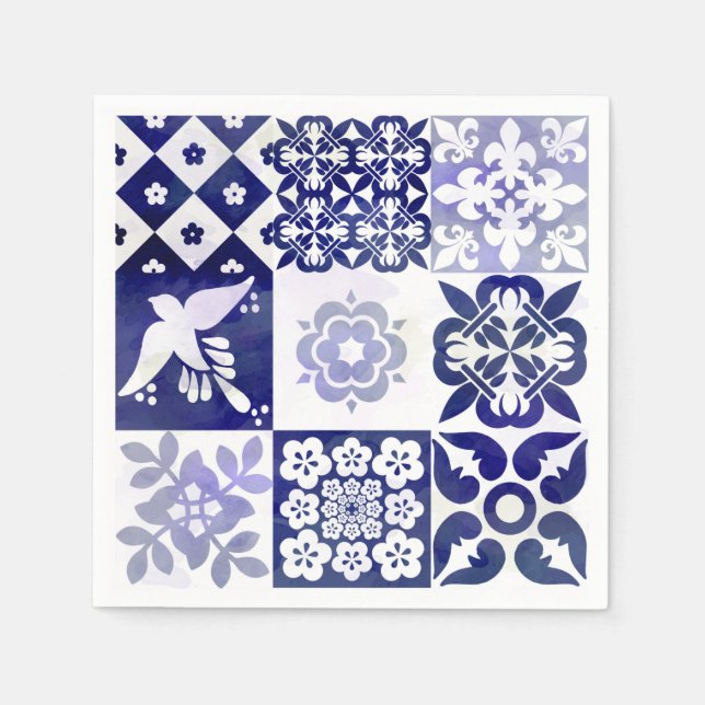 Beautiful Azulejos Napkin (Front)