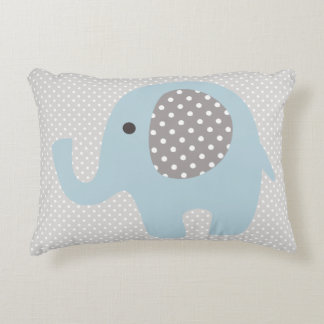 Beautiful Baby Blue Elephant Decorative Pillow