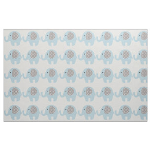 Beautiful Baby Blue Elephant Fabric