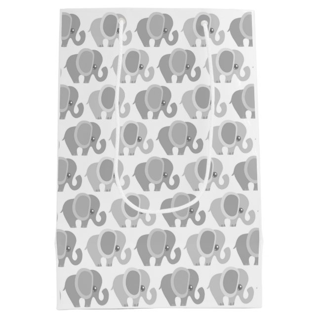 Beautiful Baby Elephants Medium Gift Bag (Back)