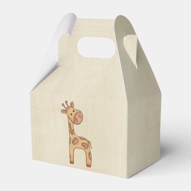 Beautiful Baby Giraffe Favor Box (Front Side)