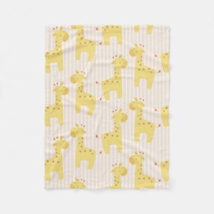 Beautiful Baby Giraffe Fleece Blanket