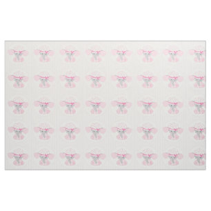 Beautiful Baby Girl Pink Elephant Fabric