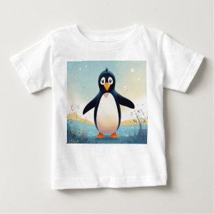 Beautiful baby penguin design only for baby tops