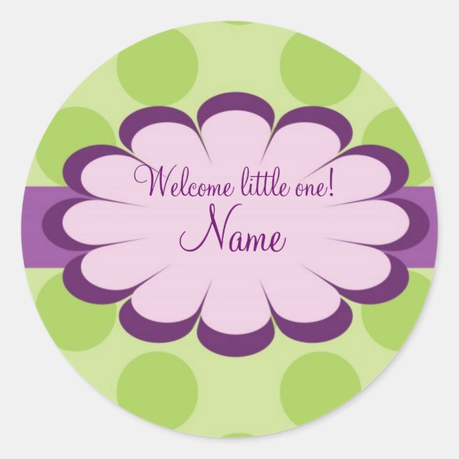 Beautiful Baby Personalized Label (Front)