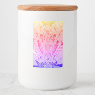Beautiful baby pink  purple shade motif monogram food label