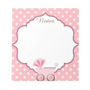Beautiful Baby Shower Custom Note Pad