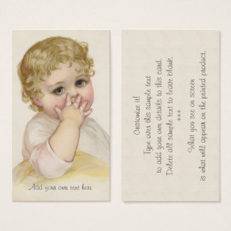 Beautiful Baby's Kiss Vintage Illustration