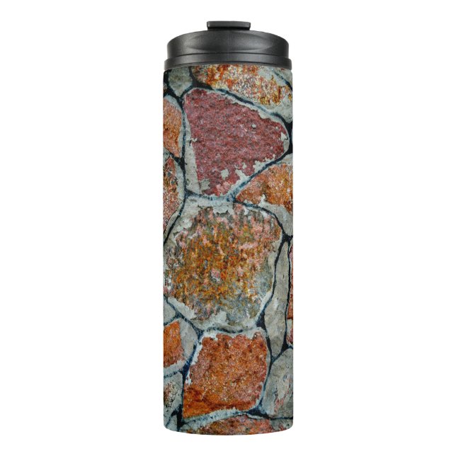 beautiful background texture with stoneabstract, a thermal tumbler (Front)