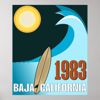 beautiful baja california poster