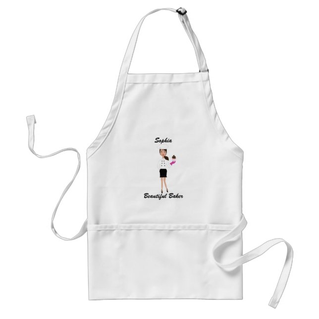 Beautiful Baker Apron Brunette 3 (Front)