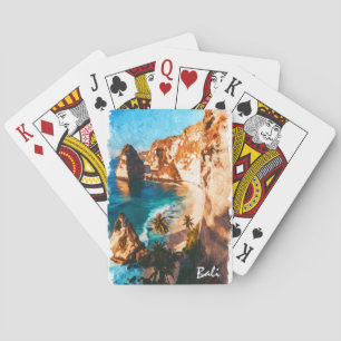 Beautiful Bali Indonesia Vintage Travel Playing Cards