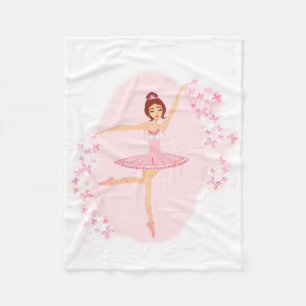 Beautiful ballerina Fleece Blanket