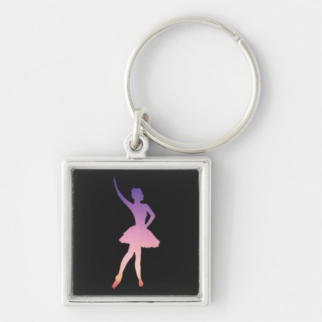 Beautiful ballerina for ballet girL Keychain (Front)