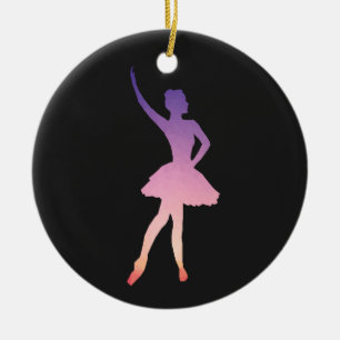 Beautiful ballerina gift for ballet girl  ceramic ornament