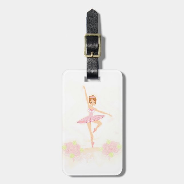 Beautiful ballerina  Luggage Tag (Front Vertical)
