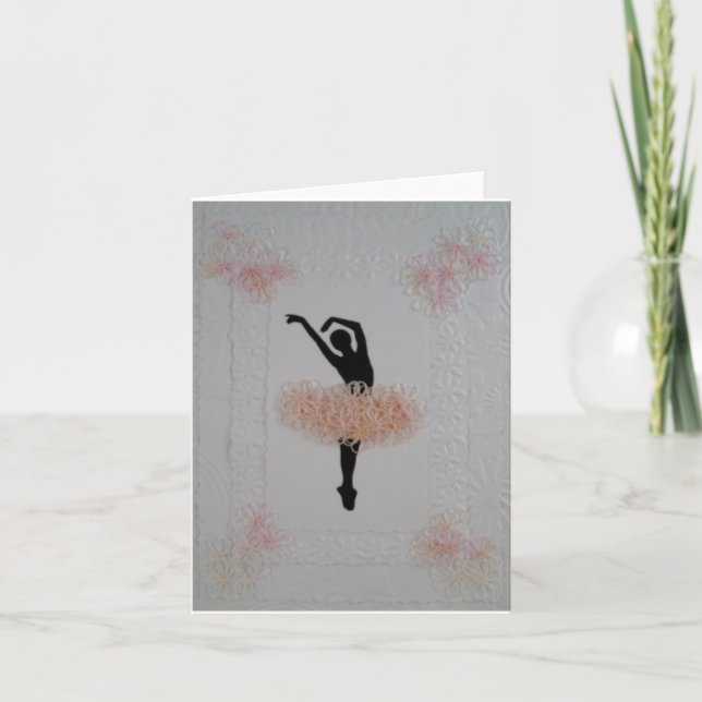 Beautiful Ballerina on Pointe ! Note Card (Front)