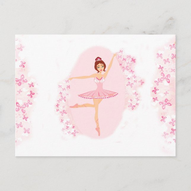 Beautiful ballerina Postcard (Front)