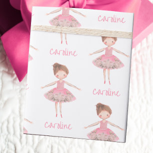 Beautiful Ballet Dancer Custom Wrapping Paper