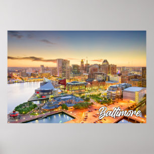 Beautiful Baltimore, Maryland, United States Poster