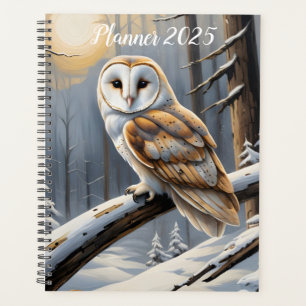 Beautiful barn owl planner